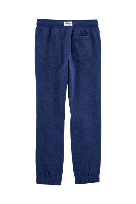 Pantalón de algodón, con logo, azul. Talles 6-14 Sin color