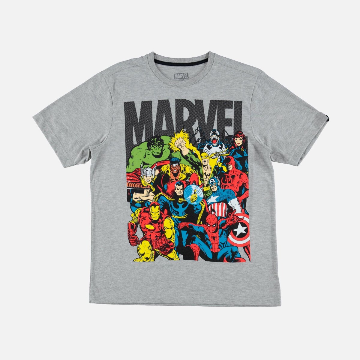 Camiseta m/c hombre Marvel - GRIS MELANGE 