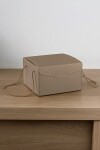 Caja secreto con cordon 24,5x24,5x15 cm. MATELASSE CUOIO