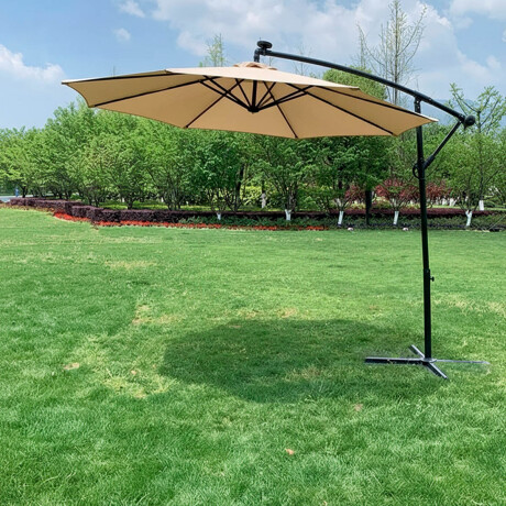 Sombrilla Jardín Exterior Impermeable Banana 3mt Beige