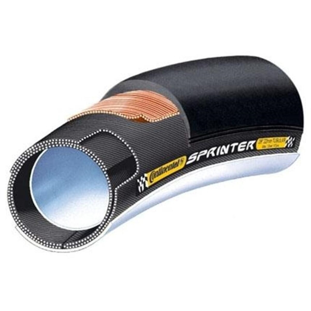 Tubo Continental Sprinter Gatorskin 28x25 (aleman) 