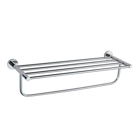 REPISA TOALLERO METAL ROMA CROMO BRILLANTE DE BAÑO CROMO