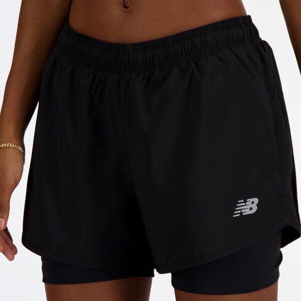 SPORT ESSENTIALS 2 EN 1 LILA L - NEW BALANCE NEGRO