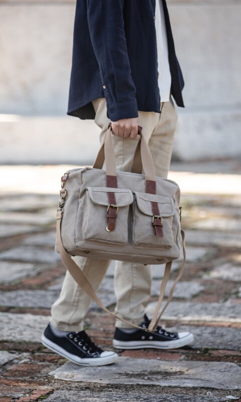 BOLSO CANVAS SIERRA NEVADA KAKI