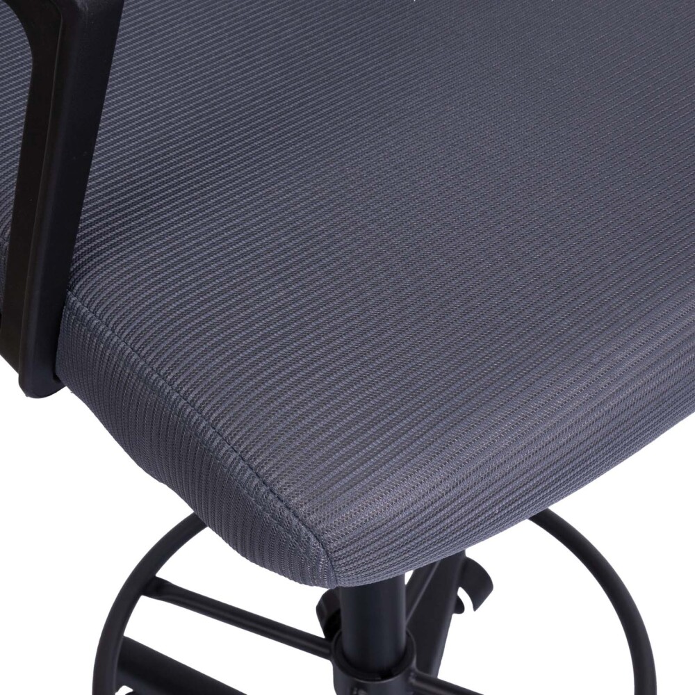 SILLA ALTA ESCRITORIO MALLA GRIS D-512