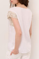 BLUSA LINO CROCHET BLANCO