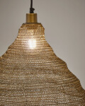 Lámpara de techo Sarraco de metal dorado Ø 58 cm