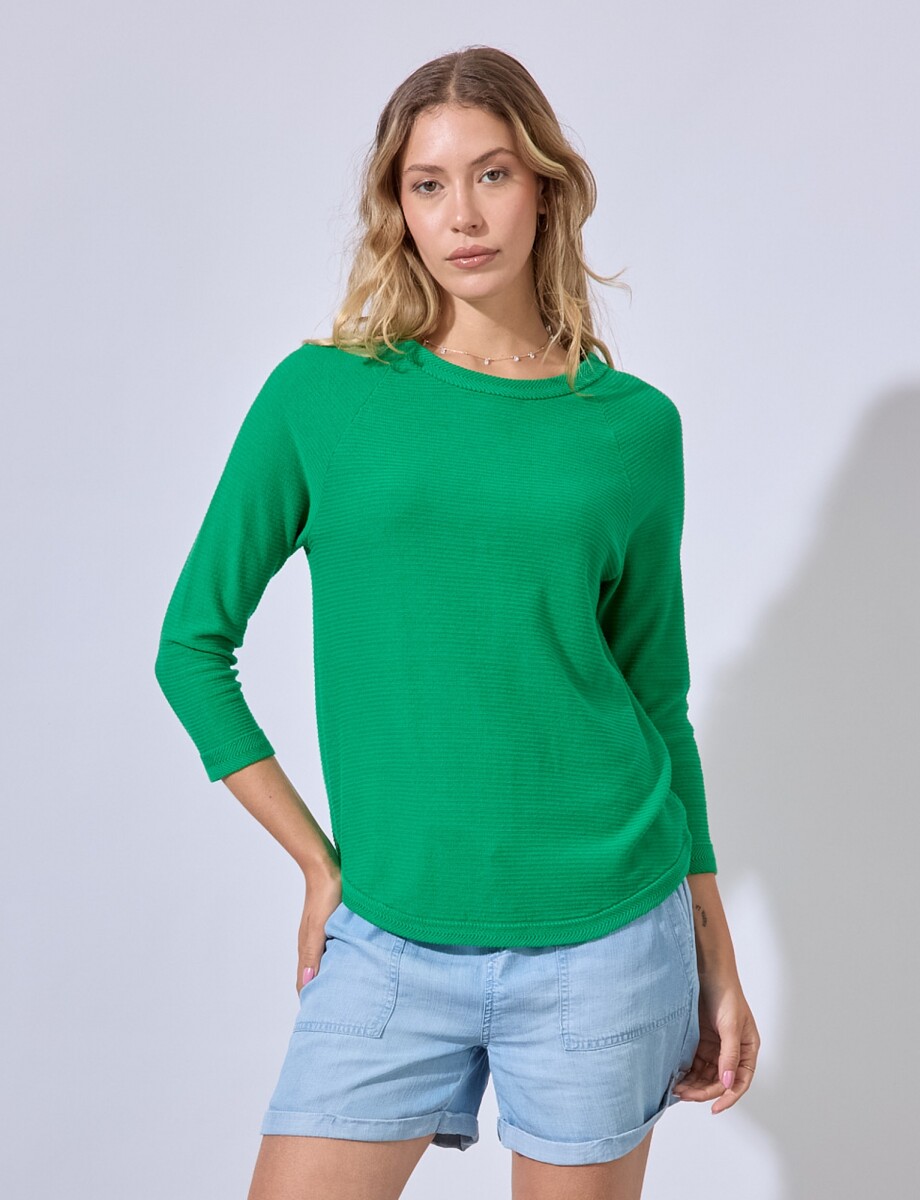 Buzo Raglan Algodon - Verde 