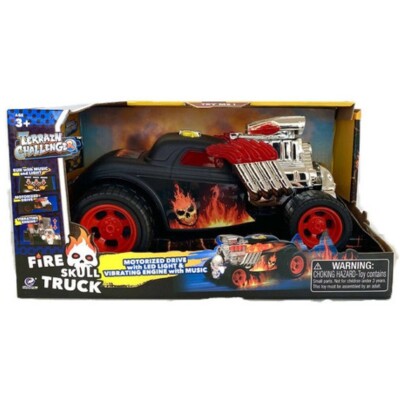 Camioneta Fire Skull Truck Terrain Challenger Monstruo con Luz y Sonido Camioneta Fire Skull Truck Terrain Challenger Monstruo con Luz y Sonido