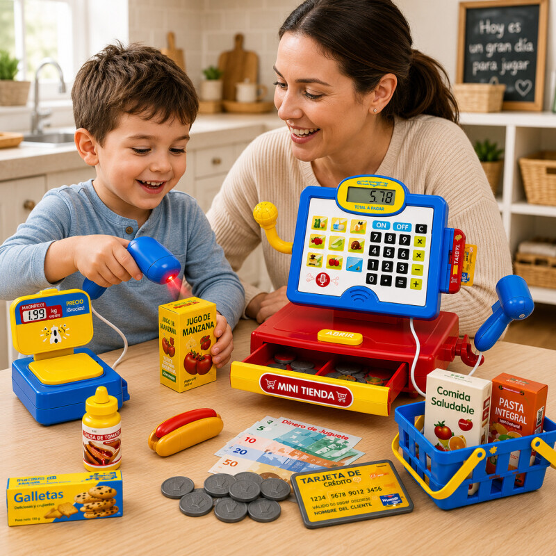 Caja Registradora Juguete Infantil Mini Super Tienda Calcula Caja Registradora Juguete Infantil Mini Super Tienda Calcula
