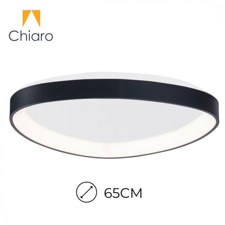 Plafón LED, Diseño triangular, Dimerizable 48W 65CM NEGRO