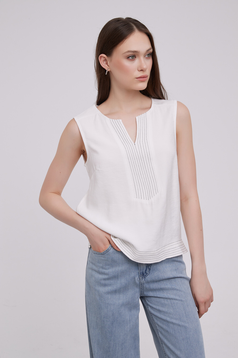 Musculosa Dayna Marfil / Off White