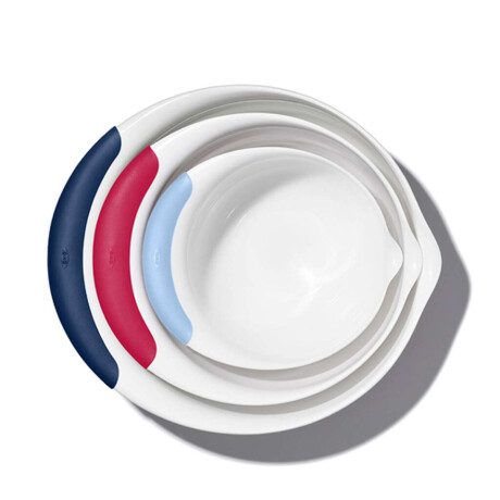 Oxo Gg Juego De 3 Tazones Mezcladores Nuevos Mangos De Colores