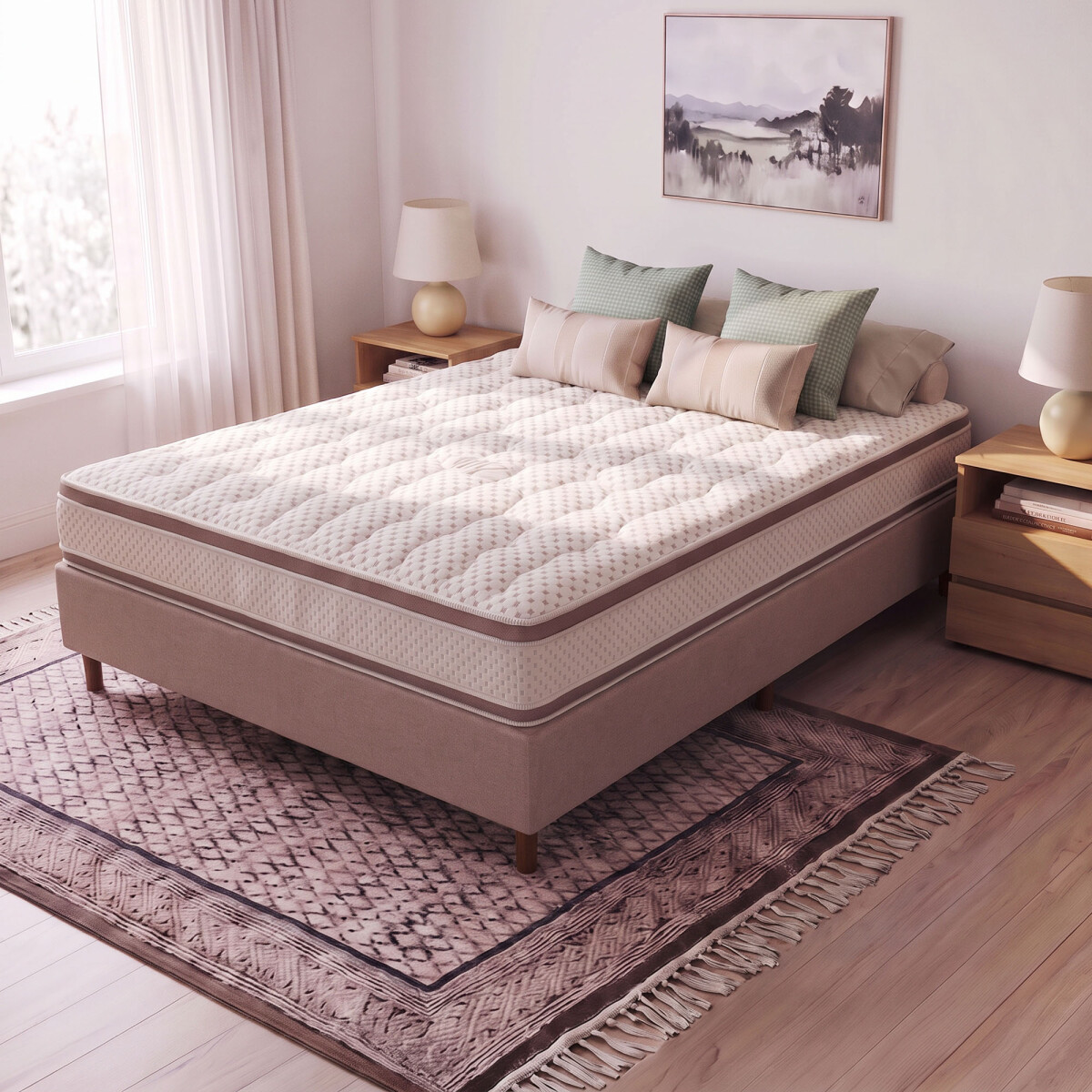 SOMMIER - DE ESPUMA IVORY A 2 PLAZAS 