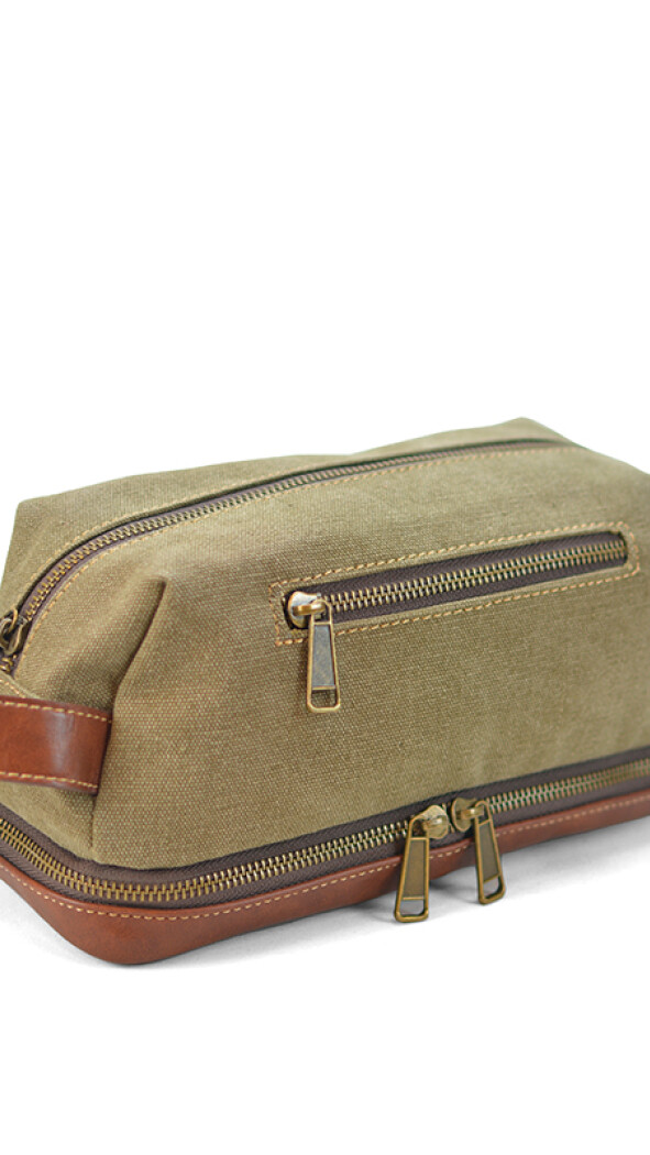 NECESER NERO CANVAS VERDE