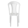 Silla Bistro Blanca PVC Mor Silla Bistro Blanca PVC Mor