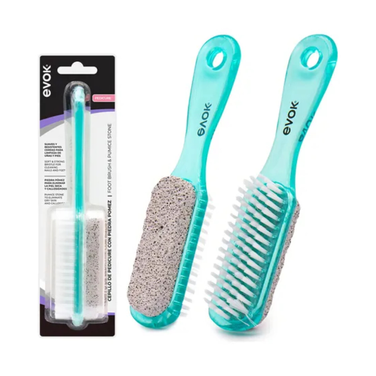 Cepillo de Pedicure con Piedra Pómez – Evok 74377 