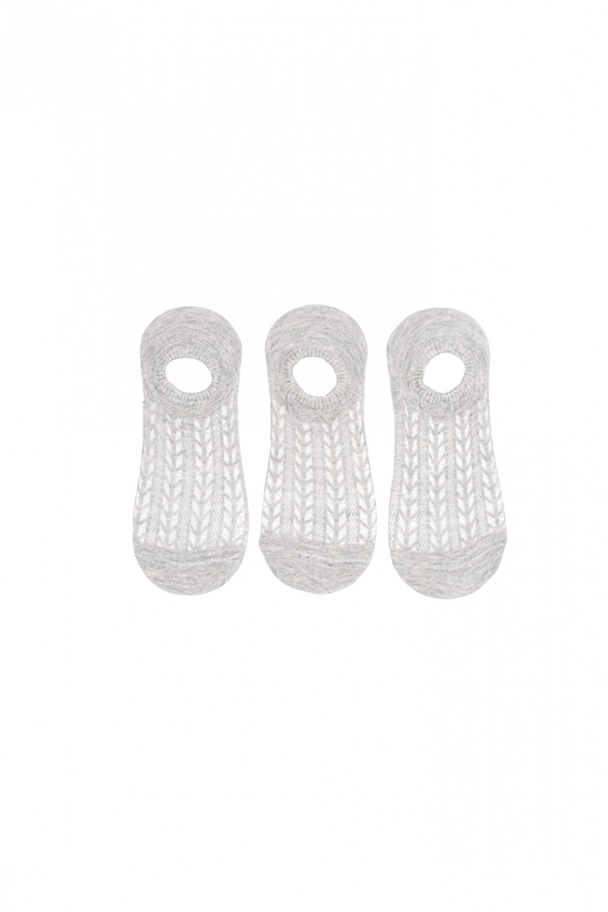 Media Pack x3 Invisibles Gris Melange