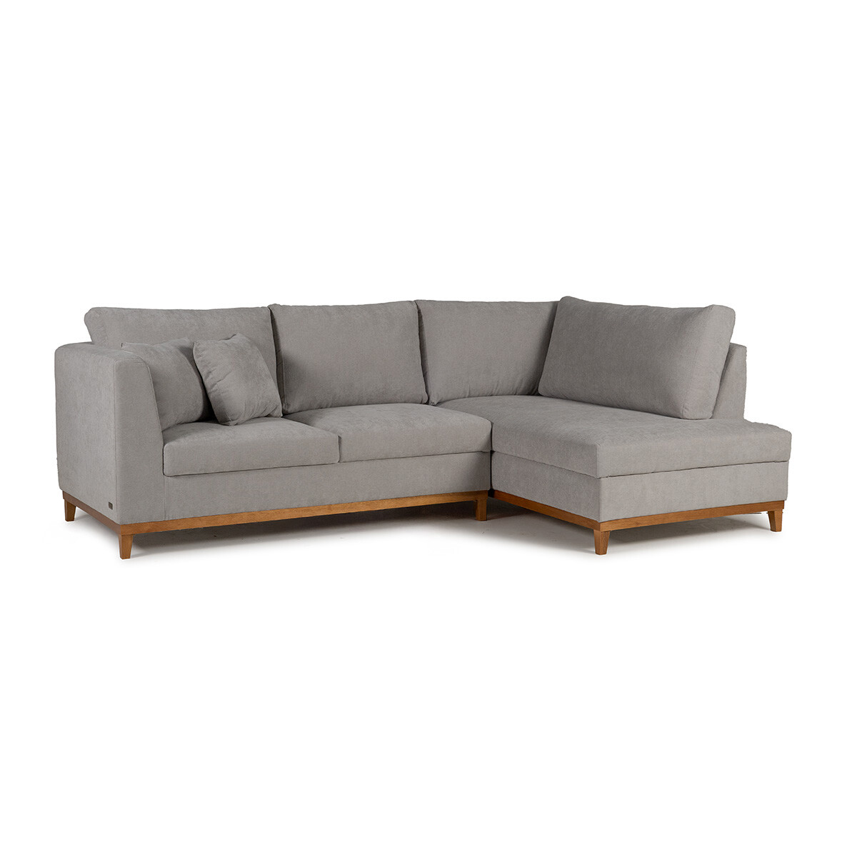 Rinconera Belfast - Tela Microfibra - Chaise derecho - 2228 (Gris) 