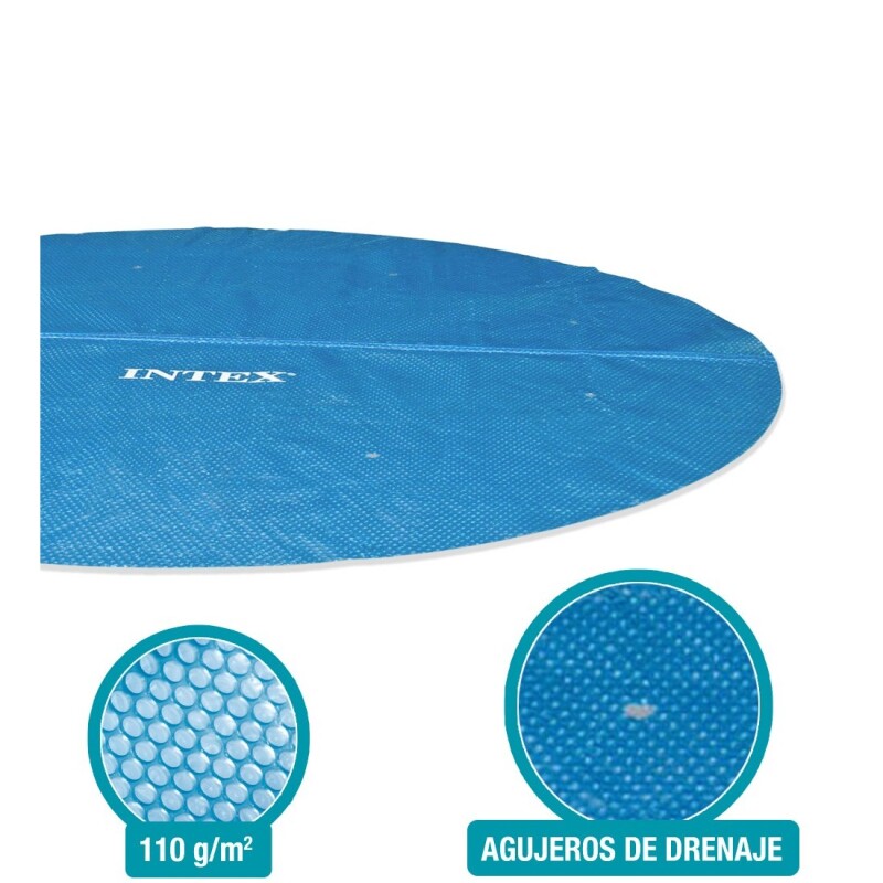 INTEX COBERTOR LONA SOLAR PARA PISCINA DIÁMETRO 3.66 METROS Intex Cobertor Lona Solar Para Piscina Diámetro 3.66 Metros