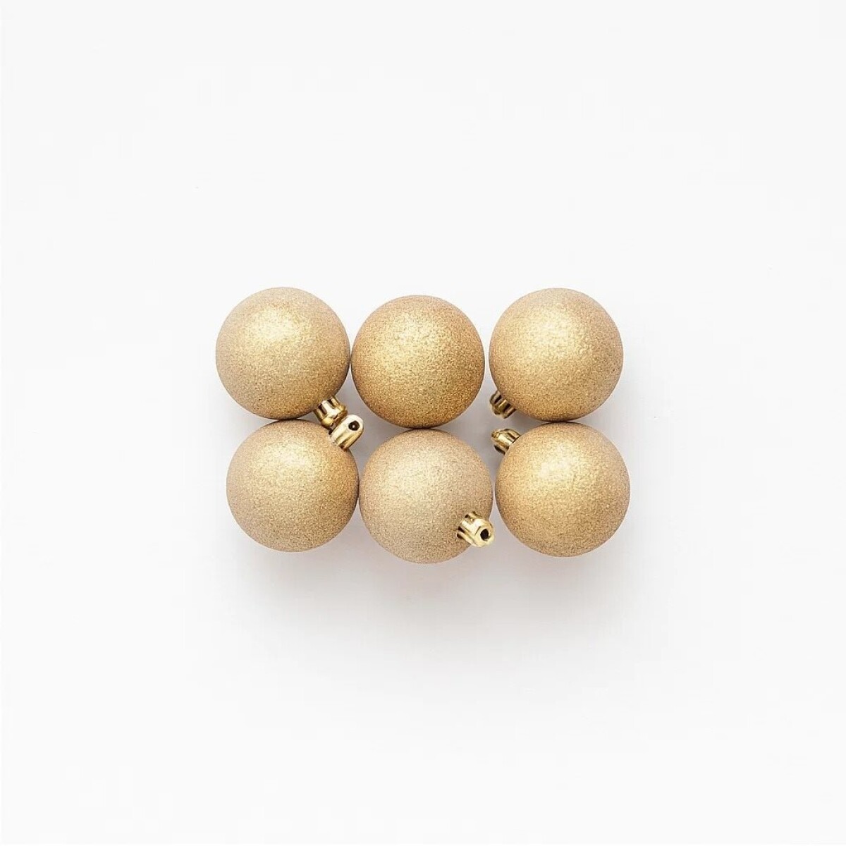 ESFERA CLEAR BEADS  6CM X 6 UNID. CHAMPAGNE 