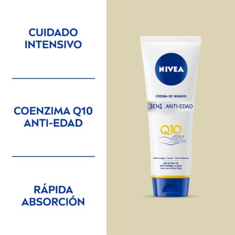 Nivea Crema De Manos Q10 Anti-Edad 100gr – Protección Y Rejuvenecimiento Nivea Crema De Manos Q10 Anti-Edad 100gr – Protección Y Rejuvenecimiento