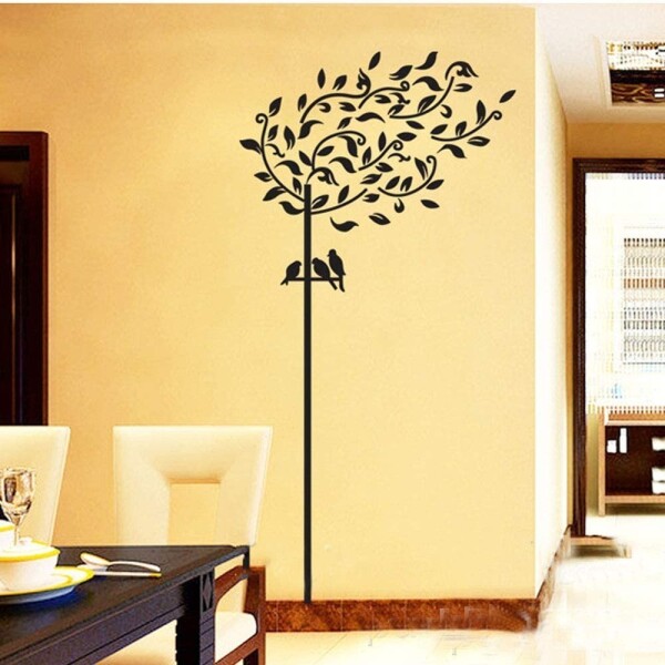 Vinilo Adhesivo Árbol Genealógico Portarretratos Para Pared Variante Arbol Fino
