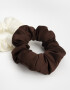 Skunzies Set por 2 Scrunchie Puffy - Combinacion Bicolor
