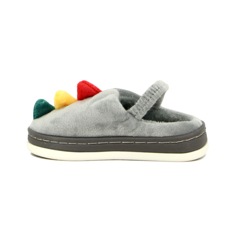 Macri Pantufla Niño/a Dinosaurio Gris