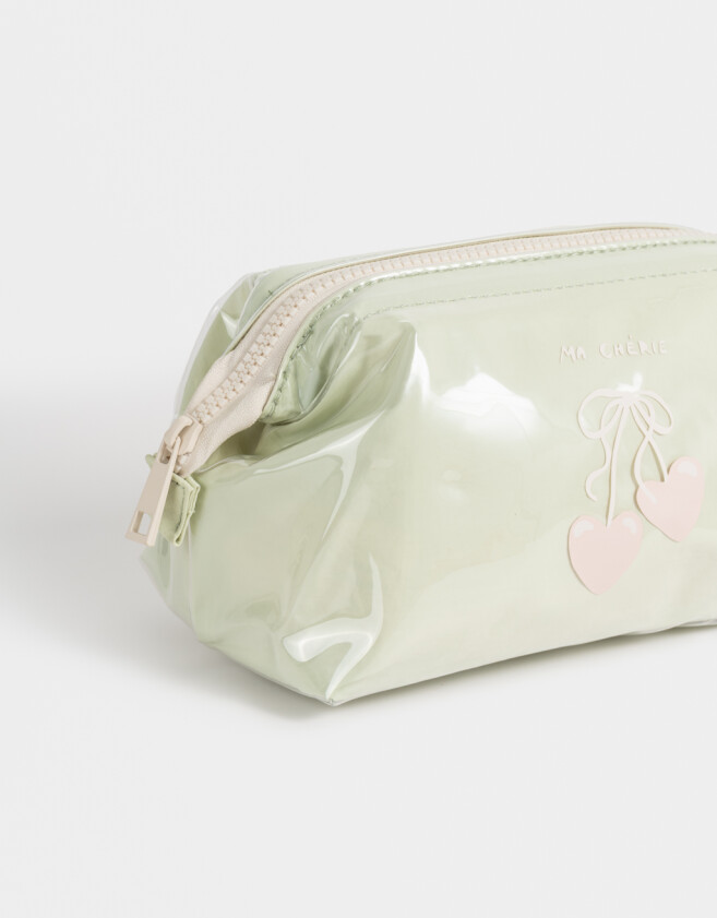 Porta Cosméticos Portacosméticos Estampado - Verde Claro