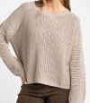 Sweater Texturado Lurex Gris