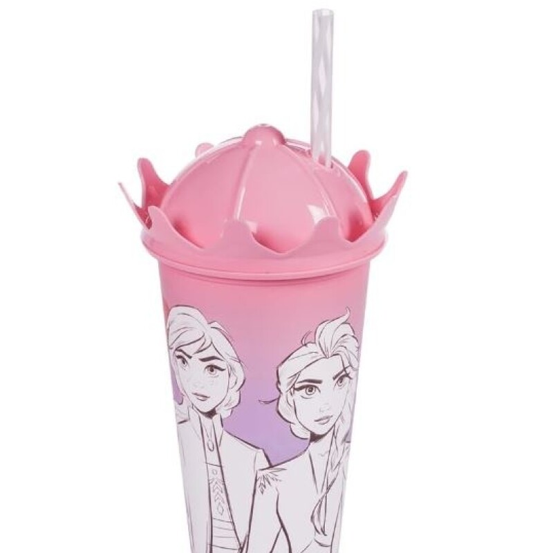 Vaso Shake 500 Ml Forma Plástico Frozen BAZAR PLASTICO VASO SHAKE 500 ML FORMA FROZEN 8175