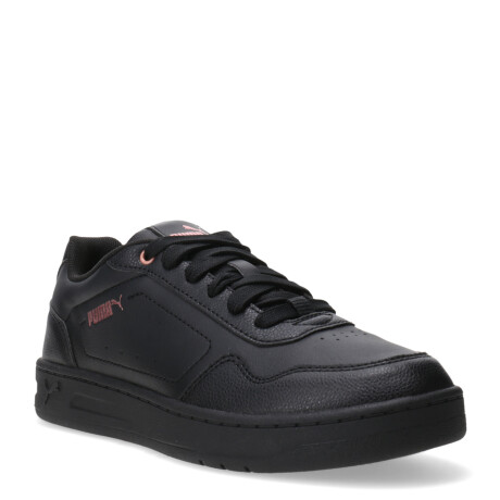 Championes de Mujer Puma Court Classic Negro - Rosa