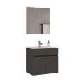 MUEBLE DE BAÑO SUSPENDIDO 60 CM CON MESADA Y ESPEJO - GRAFITO MUEBLE DE BAÑO SUSPENDIDO 60 CM CON MESADA Y ESPEJO - GRAFITO