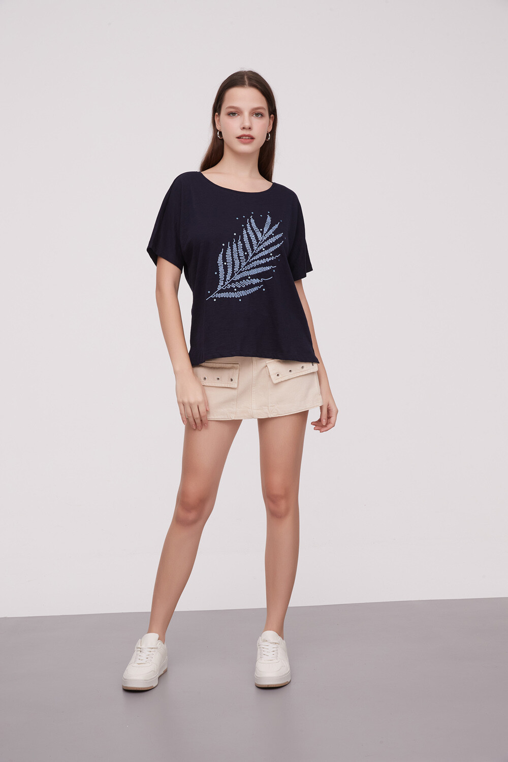 Remera Navy Estampado 2