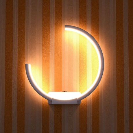 Aplique led circulo cortado 13w Luz neutra BLANCO