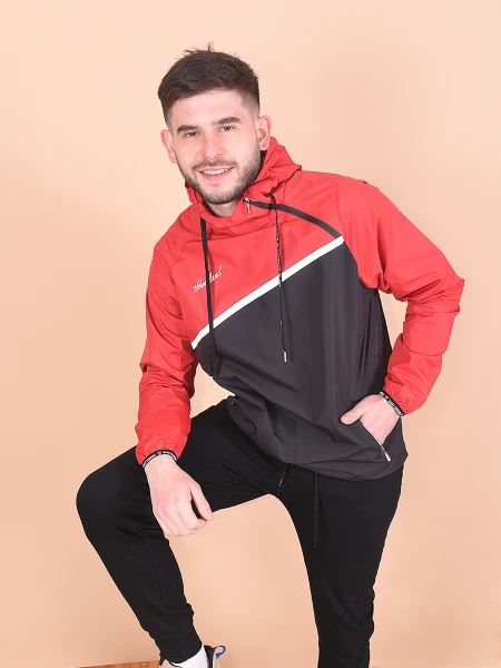 BUZO SAMUEL RED AND BLACK ROJO