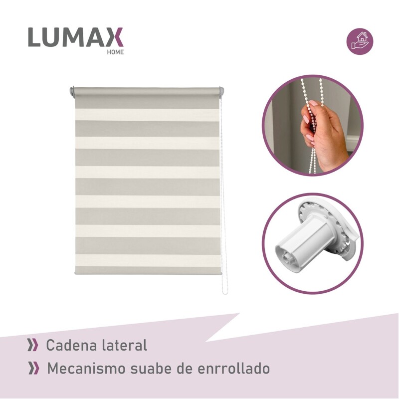 Cortina Roller Zebra Simple Lumax 1.4 X 1.6m Gran Calidad Beige