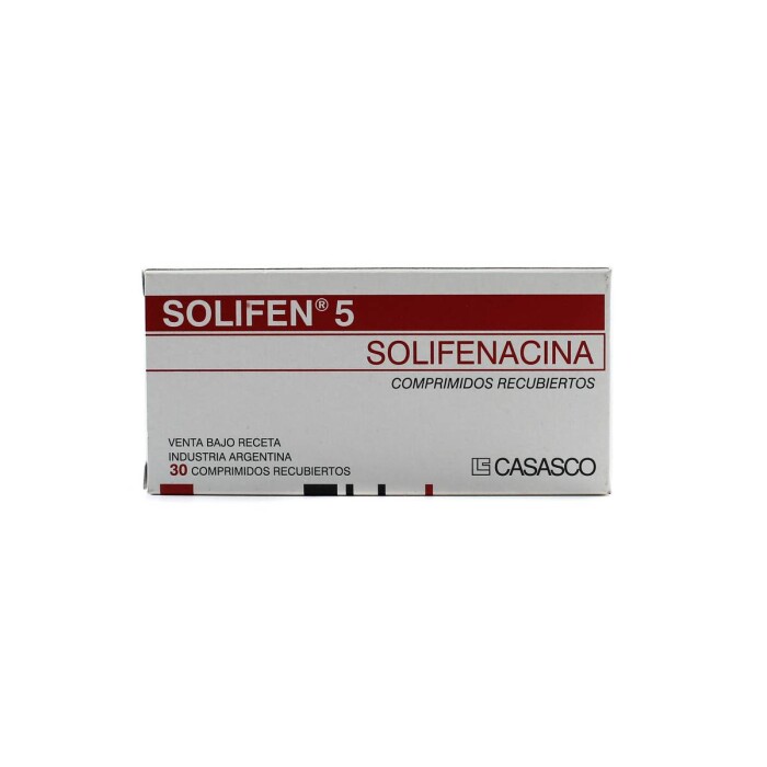SOLIFEN 5 MG. CJ X 30 COMP. REC. única