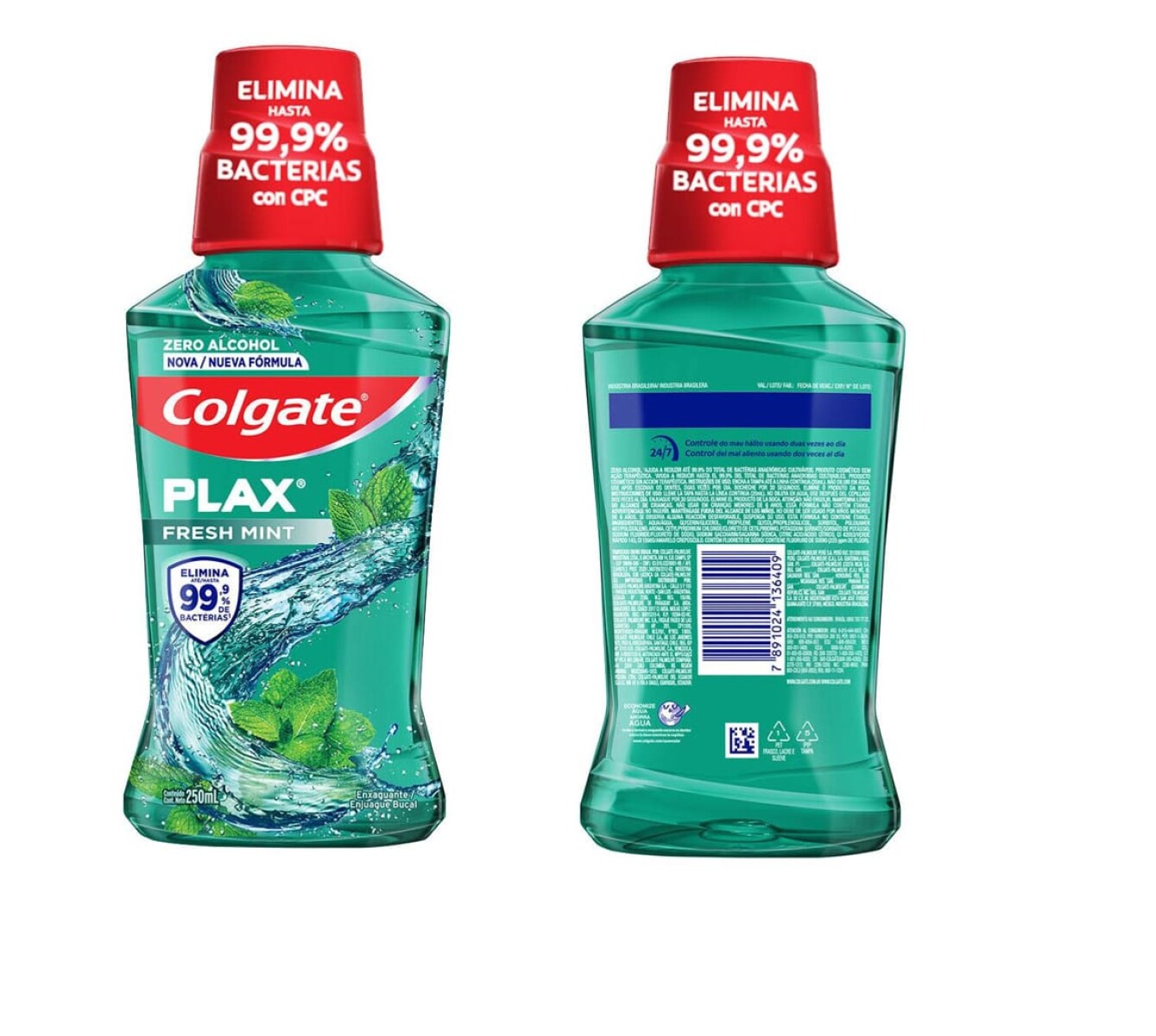 COLGATE PLAX ENJ.BUCAL MENTA FR. X 250 M 