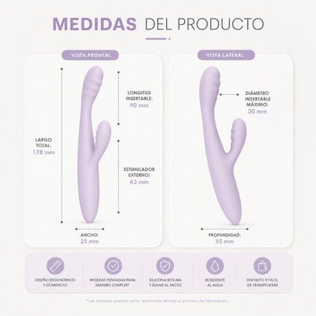 Vibrador Rabbit Ultra Fino Control APP Usb Con Calefacción Vibrador Rabbit Ultra Fino Control APP Usb Con Calefacción