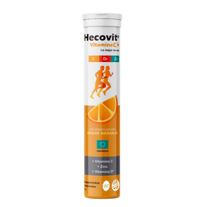 HECOVIT VIT. C 1 GR. + ZINC EFERV. X 20 única