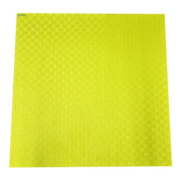 Piso Tatami Goma Eva Encastrable 1x1m 2cm Yoga Pesa Mancuer Color Variante AZULAMARILLO