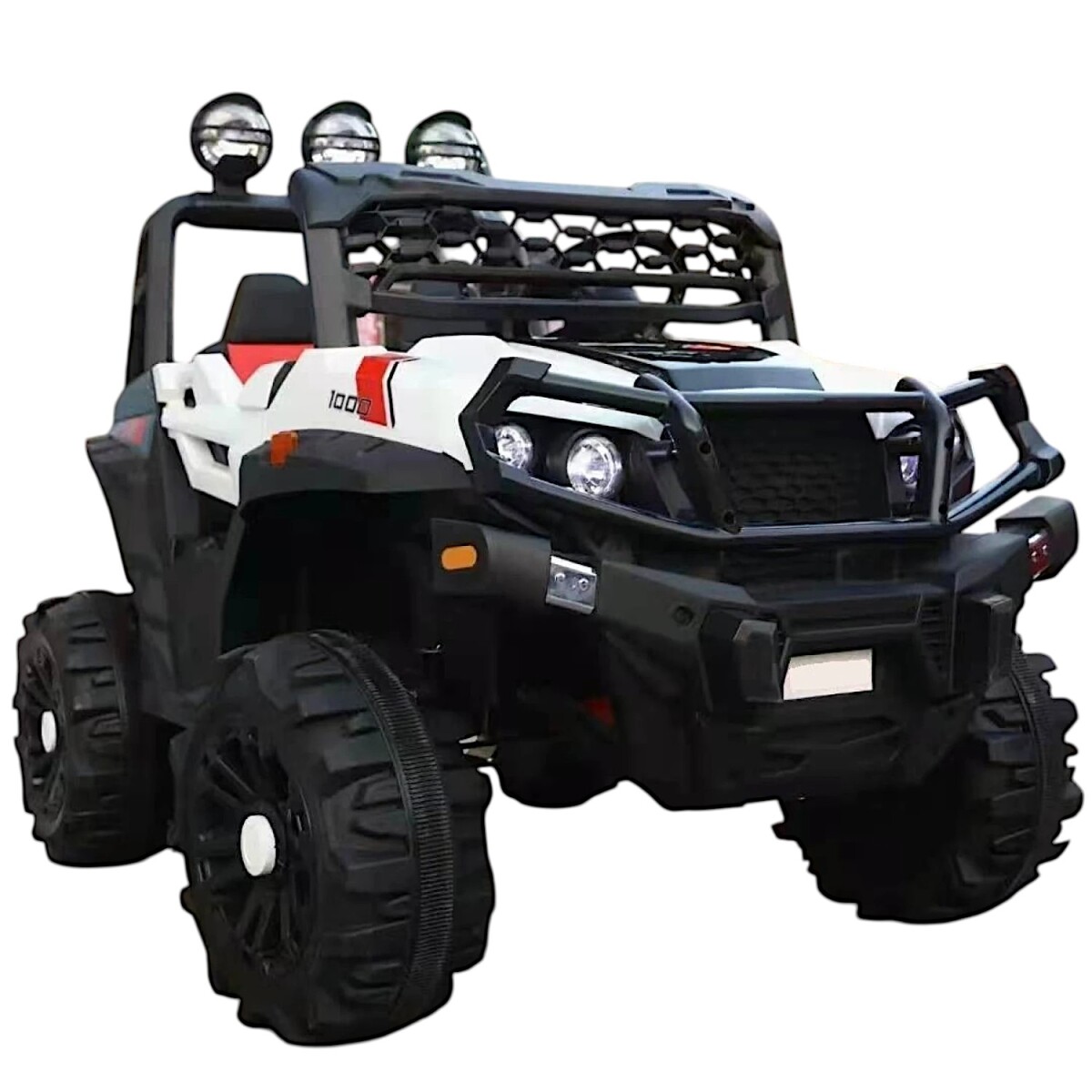Bebesit Jeep Doble a batería 12V - Blanco 