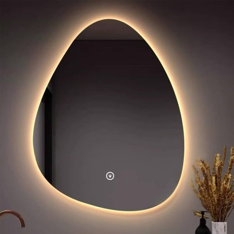 Espejo Irregular Táctil Para Baño 60cm X 80cm Luz Led Espejo Irregular Táctil Para Baño 60cm X 80cm Luz Led