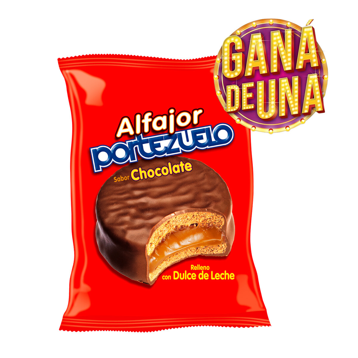 Caja de 18 Alfajores Portezuelo de Chocolate Clasico 