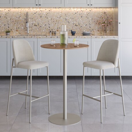 Taburete Lucille - Tela Rústica Soft Beige