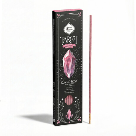 INCIENSO TAROT GEMAS SAGRADA MADRE X6 Cuarzo Rosa - Rosa Silvestre