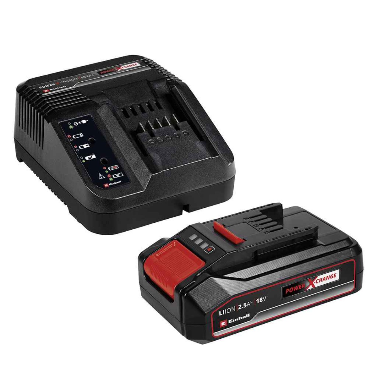 Cargador + Batería 18V 4.0Ah Power-X-Change Starter Kit 4512 - ROJO-NEGRO 