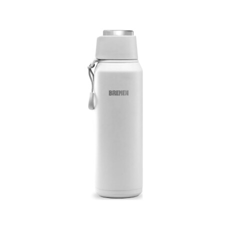 Termo Bremen 600 ml Acero Inoxidable con Pico Cebador 360° y Correa Gris Termo Bremen 600 ml Acero Inoxidable con Pico Cebador 360° y Correa Gris